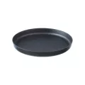 Assiettes Santo rondes noires Ø120xh18 PP/talc, micro-ondables, aptes lave vaisselle